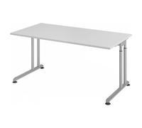 ZENO 16 S | Bureau - 160 x 80 Gris/Argent réglable en hauteur