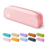 ZENO Trousse Crayon Silicone - Trousse Scolaire Rose Aesthetic pour Fille, Collège, Lycée - Étui Stylos Souple, Crayon Compacte et Élégante, Fourniture Bureau - Rose - Pink Sunset