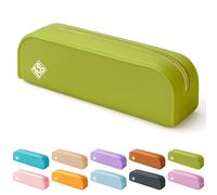 ZENO Trousse Crayon Silicone - Trousse Scolaire Verte pour Fille, Étudiant, Collège - Étui Stylos Souple, Crayons Compacte, Fournitures Scolaires Aesthetic - Verte - Green Sea Grass
