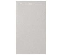 Zenon Essenza Minimal receveur de douche - 160x100cm - antidérapant - antibactérien - marbre minéral - rectangulaire - Vertigo light (gris) 400000000000044964