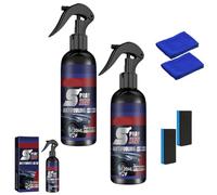 Zenora Coating Agent Spray, Reshline Multi-Functional Coating Renewal Agent, 3 in 1 Ceramic Cars Coating Spray,for Cars Cleaning, Scratch Repair (2pcs)