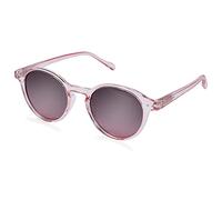 ZENOTTIC Lunette de soleil polarisé Rétro Classique Ronde Rétro Lunettes de soleil UV400 Cadre Homme Femme (cristal + rose)
