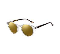 ZENOTTIC Lunette de soleil polarisé Rétro Classique Ronde Rétro Lunettes de soleil UV400 Cadre Homme Femme