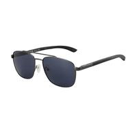 ZENOTTIC Lunettes de soleil polarisantes pilote homme monture carrée en métal miroité temple en bois lentille de protection UV400