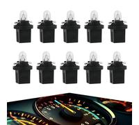 Zenovate 10 Pcs T5 Ampoule Tableau de Bord 12V 2W, B8.5D Ampoule Compteur Voiture, Ampoule Combiné de Bord, Ampoule Instrument Voiture pour Auto Moto