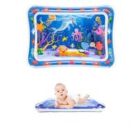 Zenovate Tapis Eau Bebe Eveil, Tummy Time Tapis d'eau Bébé Gonflable, Tapis Sensoriel Bébé pour tout-petits, Cadeau Bebe Jouet Bebe 3 6 9 12 Mois