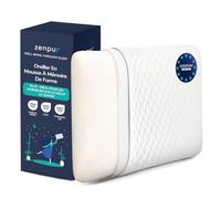 ZenPur Oreiller Cervical Mémoire de Forme 6 cm Plat 40×60 cm | Oreiller cervical plat 6 cm en mousse à mémoire de forme, 40×60 cm, idéal pour les dormeurs sur le ventre