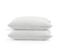 ZenPur Oreiller Mémoire de Forme en Flocons Lot de 2 (50 x 60 cm) Coussin Mousse Mémoire de Forme Respirant Oreiller Souple et Moelleux Housse Amovible Lavable Oreiller Lit Toutes Positions