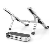 zenrich Support pour Ordinateur Portable Pliable, Support Ergonomique en Aluminium pour Tablette avec réglage de la Hauteur sur 6 Niveaux, Compatible avec Acer/ASUS/Dell/HP/MacBook/Lenovo/iPad/Xiaomi