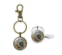 ZENRUIMING Lot de 2 porte-clés en forme d'horloge de Prague, souvenir de tourisme tchèque de Prague, accessoire de voiture pour sac à dos, multicolore, taille unique