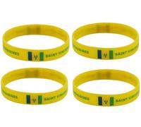 ZENRUIMING Lot de 4 bracelets en silicone avec drapeau de Saint-Vincent-et-les Grenadines - Pour sports de plein air - Accessoires de sport, One size, Silicone, Pas de gemme