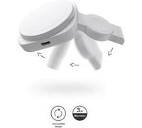 ZENS 2-in-1 - Plot de charge sans fil - 2-en-1 MagSafe + Watch - 20 watt - sur le câble : USB-C - blanc - pour Apple AirPods with MagSafe Charging Case; AirPods Pro; iPhone 12, 13, 14 Blanc