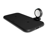ZENS 4in1 Dual Alu. Chargeur QI 220V câble 2x10W + 45W PD + Apple Watch Puck MFI