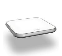 Zens Aluminium Single Wireless Charger Chargeur sans fil pour Apple et Samsung 10 watts Blanc