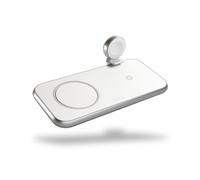 ZENS Chargeur 4 en 1 pour Magsafe 10 W + emplacement pour Magsafe + USB-A + Apple Watch