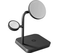 ZENS 4-in-1 - Socle de chargement sans fil/support de chargement + adaptateur secteur - 18 Watt (24 pin USB-C) - noir Noir G