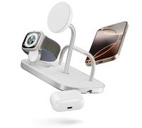 Zens Zens 4-en-1 Chargeur Sans Fil | Compatible avec Qi2 et MagSafe Blanc Blanc