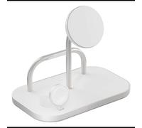 ZENS Chargeur Secteur/USB ZEDC29W/00 Argent/Blanc, Qi2 15W Smartphone, 5W Casque/Smartwatch, USB-C, 60W, Câble 1m, Compatible MagSafe