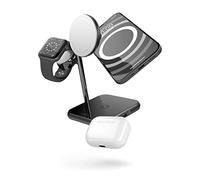 Zens Zens Station de charge sans fil 4-en-1 Serie Aluminium MagSafe + Watch + Chargeur sans fil Noir