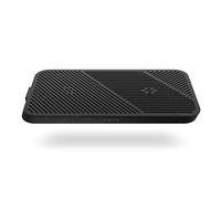 Zens Modular Dual Wireless Charger Main Station, Chargeur sans Fil de 15 W pour iPhone, AirPods et appareils compatibles Qi, Adaptateur Secteur de 65 W (EU,UK,US) et câble intégré de 1,5 m, Noir