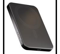 ZENS Pro 1 Slim 5000 mAh Power Bank Noir, Recharge sans Fil 15W Qi2, USB-C, Aluminium, Compatible MagSafe, Câble USB-C inclus