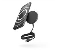 Zens Pro 1 Wireless Charger, Chargeur sans Fil de 15 W Compatible avec MagSafe et Qi2 pour iPhone Air,17,16,15,14,13,12 et AirPods, câble USB-C intégré de 1 m Inclus, Noir