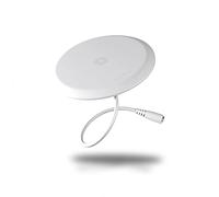 ZENS Qi certifiée Chargeur intégré sans Fil 15W Blanc (Installation Facile | Standard de Charge Rapide Apple & Samsung | Design Ultra-Mince (5mm) | Adaptateur Secteur UE/UK/US Inclus)