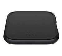 ZENS Single Aluminium - Plot de charge sans fil + adaptateur secteur - 10 Watt - Apple Fast Charge, FC (USB) - sur le câble : USB-C - noir Noir G