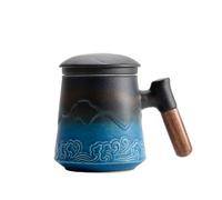 ZENS Tasse a The avec Infuseur, 450ML Tasse à Théa vec infuseur, Bleu