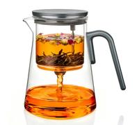 ZENS Theiere avec infuseur, 1000ML Théière magnétique thé en vrac, Vert
