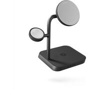 4-in-1 - Socle de chargement sans fil/support de chargement + adaptateur secteur - 18 Watt (24 pin USB-C) - noir