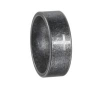ZENSE - Bague croix vintage pour homme, moyen âge, acier vieillie ZR0186, taille 60