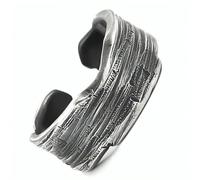 ZENSE - Bague ouverte pour homme en acier vintage et taille ajustable ZR0183