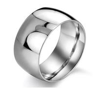 ZENSE - Bague pour homme en acier de titane argenté ZR0163, taille 64