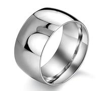 ZENSE - Bague pour homme en acier de titane argenté ZR0163