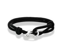 ZENSE - Bracelet cordon marin noir ajustable, fermoir crochet, ZB0400