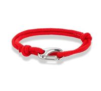 ZENSE - Bracelet cordon marin rouge ajustable, fermoir crochet, ZB0399
