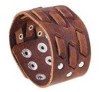 Zense - Bracelet de force homme en cuir véritable ZB0237