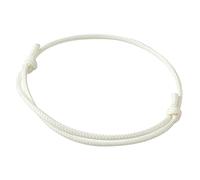 ZENSE - Bracelet fin blanc pour homme en corde cirée ajustable ZB0362