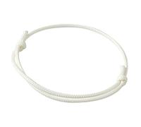 Zense - Bracelet fin blanc pour homme en corde cirée ajustable ZB0362