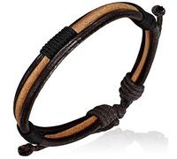 ZENSE - Bracelet Homme en Cuir composé de 2 Couleurs ZB0016