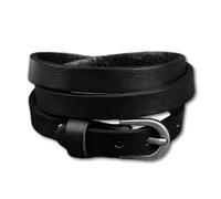Zense - Bracelet Homme En Cuir Noir Triple Enroulement Zb0274