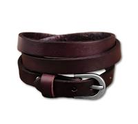Zense - Bracelet homme en cuir véritable marron triple enroulement ZB0253