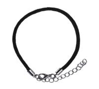 Zense - Bracelet Noir Pour Homme En Corde Ajustable Zb0366