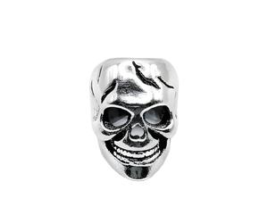 Zense - Clip d’oreilles tête de mort sans perçage, acier inoxydable ZE0077