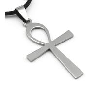 Zense - Collier Homme Croix Égyptienne En Acier Inoxydable Zp0232
