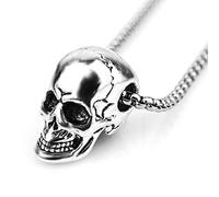 ZENSE - Collier homme rock punk gothique en acier crâne tête de mort ZP0257