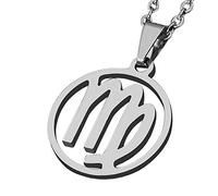 ZENSE - Collier zodiaque Vierge pour homme ZP0239-A, diamètre 2 cm, avec chaîne