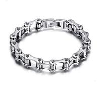 ZENSE - Gourmette chaîne de moto pour homme en acier inoxydable ZB0344