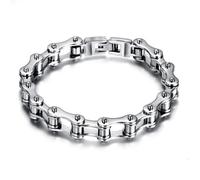 Zense - Gourmette chaîne de moto pour homme en acier inoxydable ZB0344